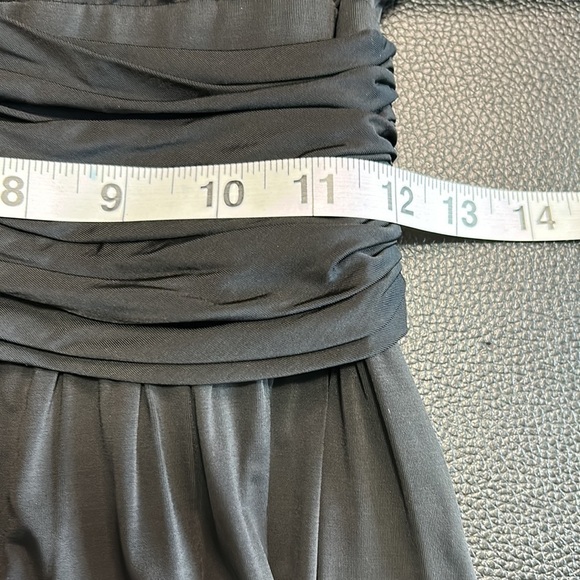 FENDI Authentic Black Knee Length Draped Ruched Dress Cocktail Black Tie Sz 42 - Picture 15 of 16